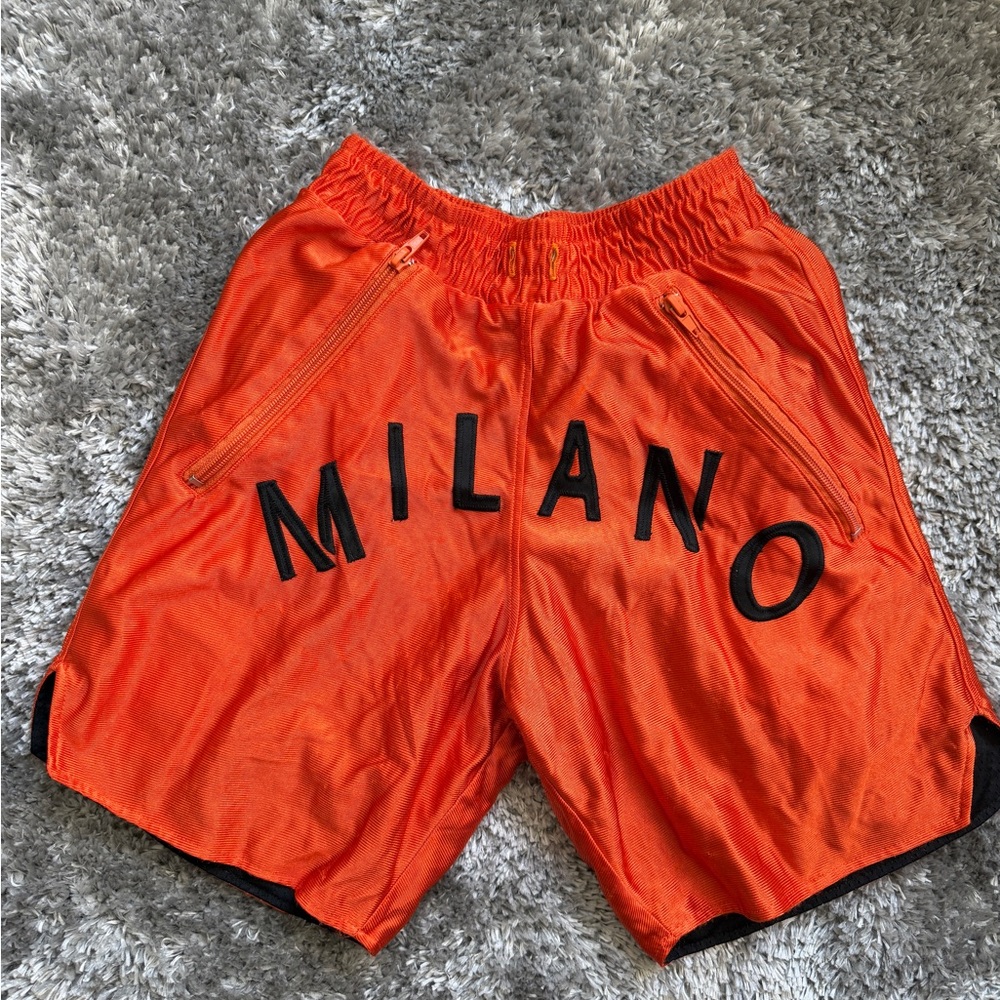 Milano Bright Orange Athletic Shorts